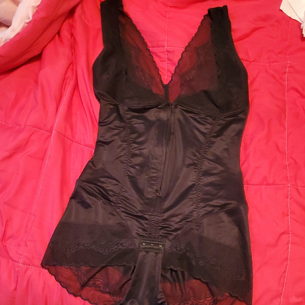 Elegant Black Lace Bodysuit